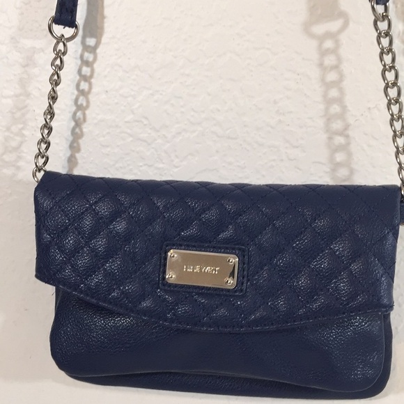 Nine West Pacific Blue Quilted Tunnel Crossbody - Picture 6 of 9